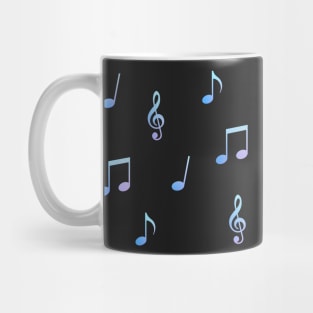 Pastel Gradient Music Notes Multipack Mug